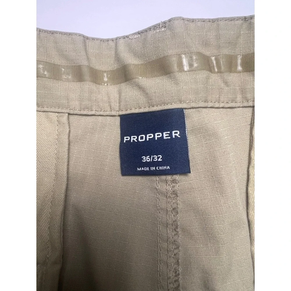 Propper Tactical Cargo Pants Mens 36x32 Khaki Tan Ripstop Multi Pocket Workwear
